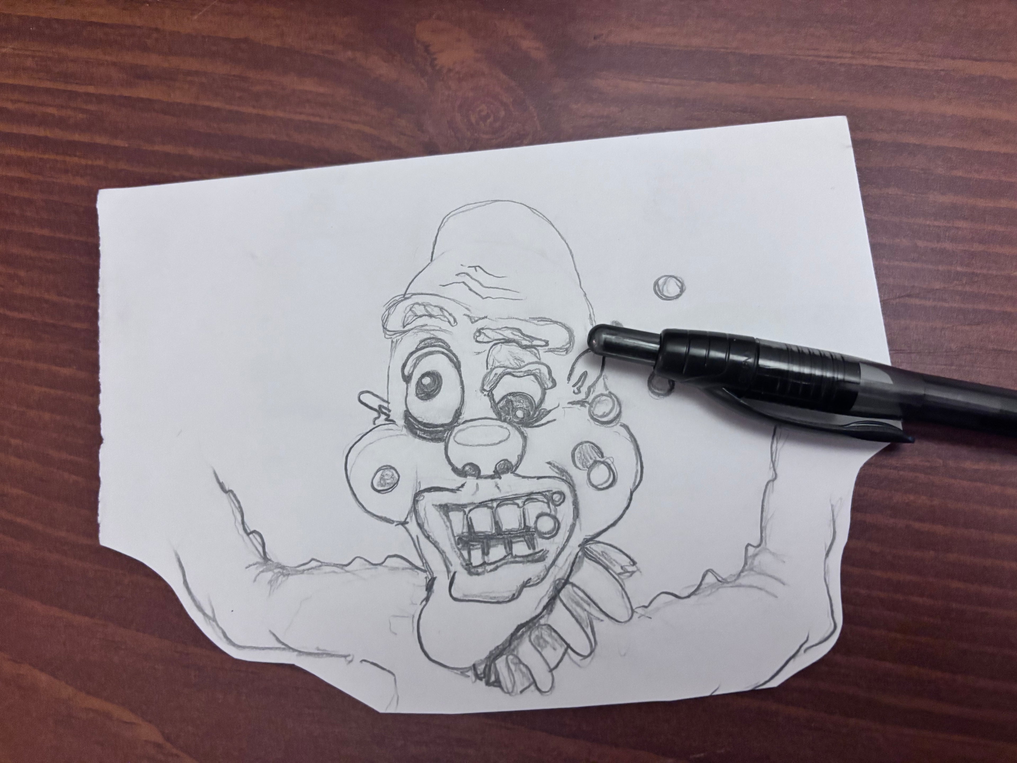 Drowning Clown sketch