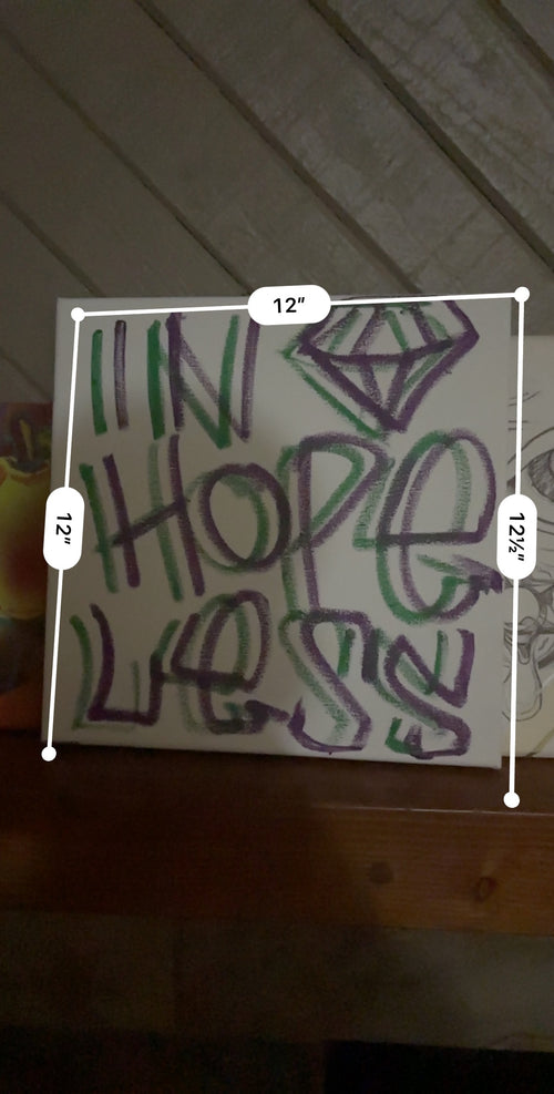 12x12 canvas Crayons In 💎Hopeless