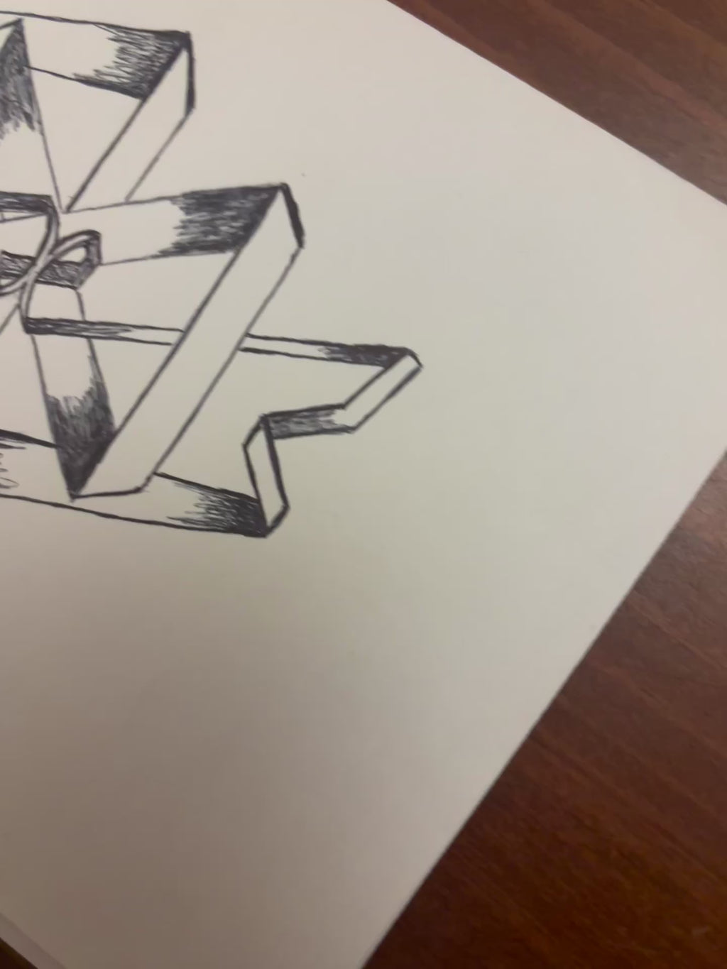 shown ribbon drawing